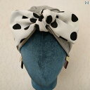 スカーフ 帽子 女性 水玉 模様の 蝶の 帽子、 純 綿の 産後 帽子、 おしゃれなお 揃いの 包 頭 帽子、 通 気性の ある 室内 空調 帽子、 産後 帽子