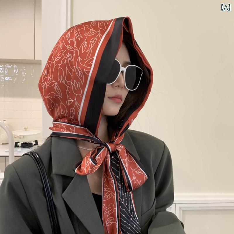 スカーフ 帽子 女性 2024年 夏 新作 サンハット ファッション ヘッド スカーフ ネック ビーチ 日焼け ..