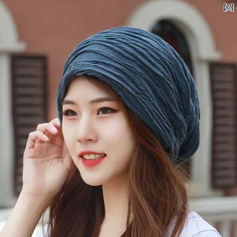 スカーフ 帽子 女性 男性と 女性の ための ターバン 帽子、大きな 頭 囲、 春、 夏、 秋の ファッショ..