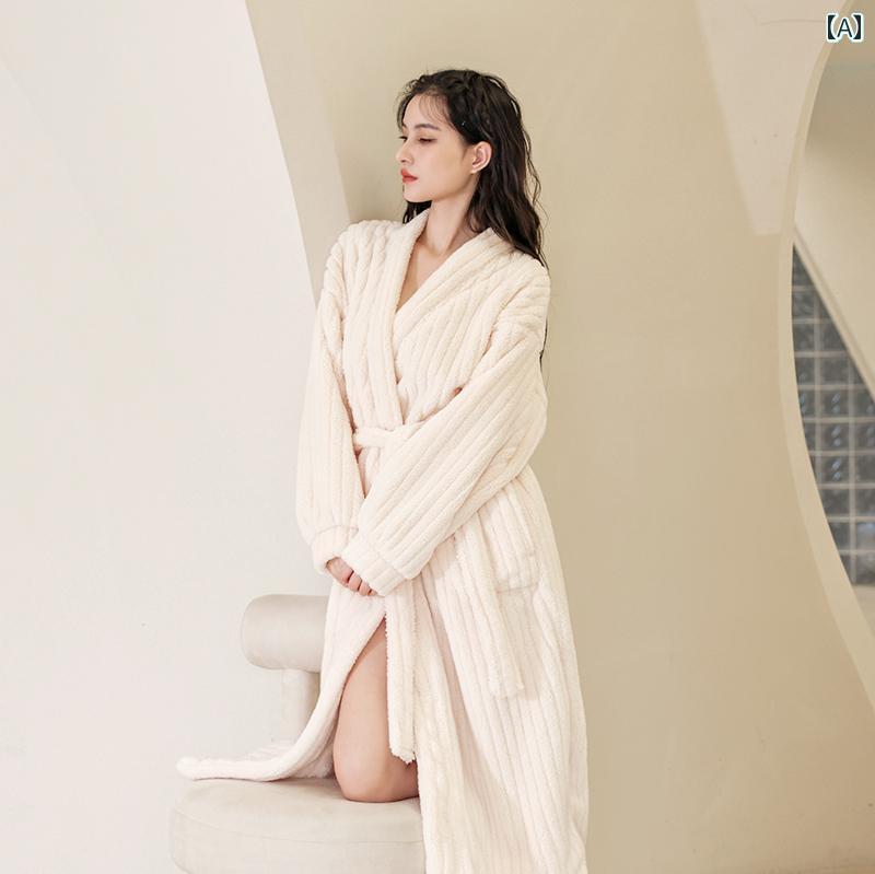 ナイトガウン パジャマ 2023年 新作 カップル ナイトガウン レディース 秋 冬 コーラル フリース＋ ベ..