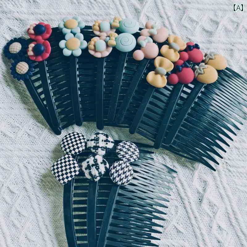 ヘア ピン 女の子用 学生用 ヘア コーム ヘア ピン 子供用 かわいい ヘア ピン ヘッド ドレス 前髪 コ..