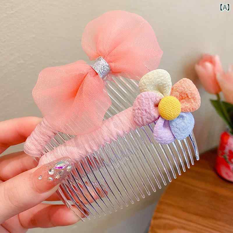 ヘア ピン 女の子用 韓国の 子供用 櫛、小さな 女の子の 頭の 後ろの 壊れた ヘアアレンジメントの 工..