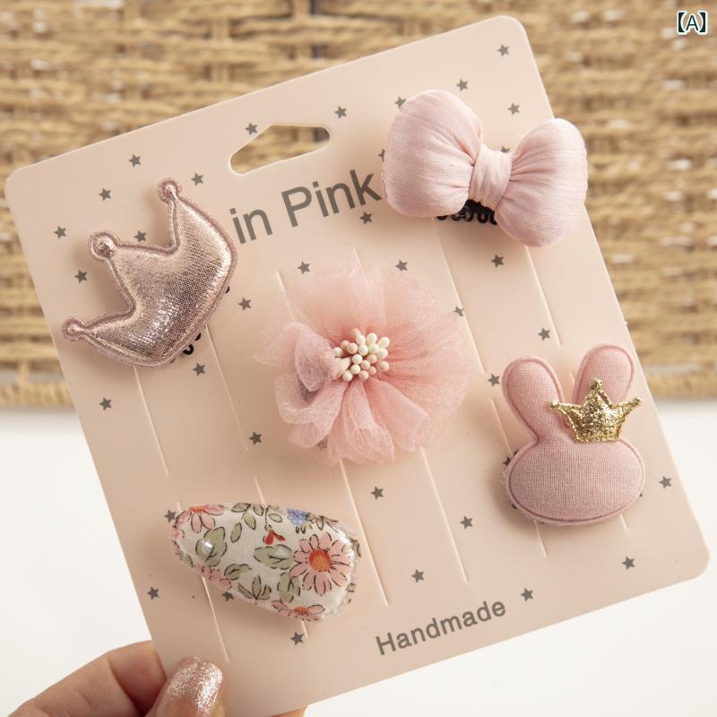 ヘア ピン 女の子用 ベビー ヘア クリップは 髪を 傷つけません。 ベビー ヘア アクセサリー、 プリン..