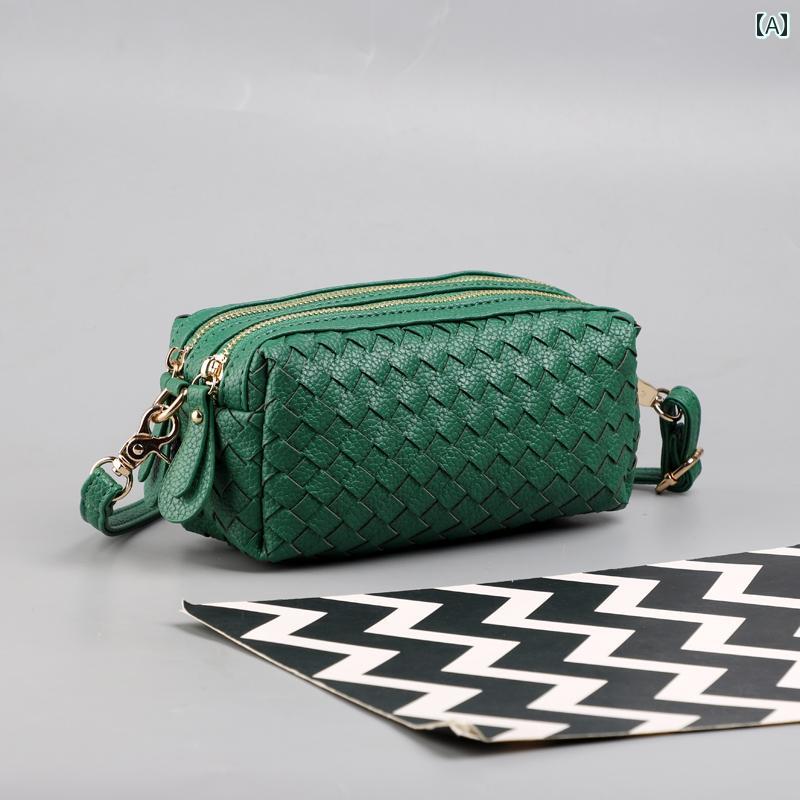 ハンドバッグ レディース 手編みの レディースバッグ 2024年 夏の 新作 シンプルな 携帯 電話 バッグ チェンジ クラッチバッグ 多 機能 小型 バッグ レディース クロス ボディバッグ