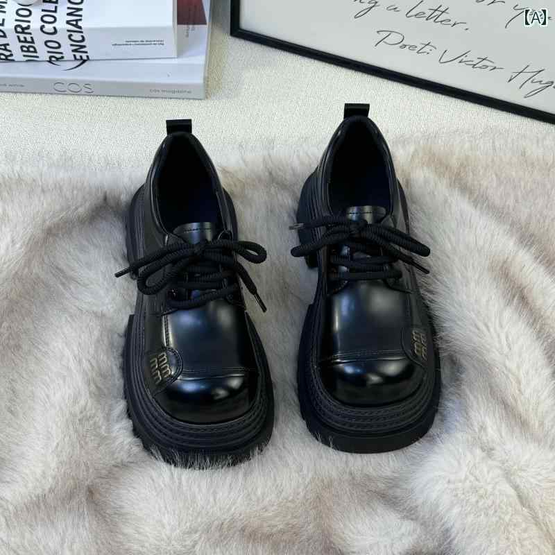 ローファー レディース シューズ 女性用 厚 底 ローファー 2025 春 新作 7 cm 身長 アップ ソフト ソール 軽量 スモール レザーシューズ 英国 風