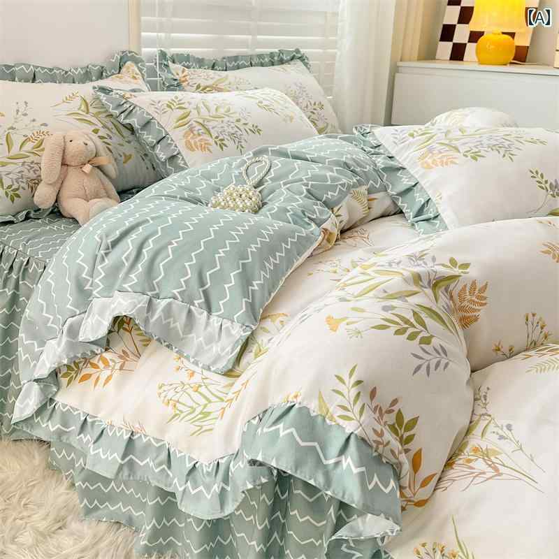 ベッド スカート 蓮の 葉の レースの ベッド スカート シングル ピース 150 x 200 x 230 四季 ユニバー..