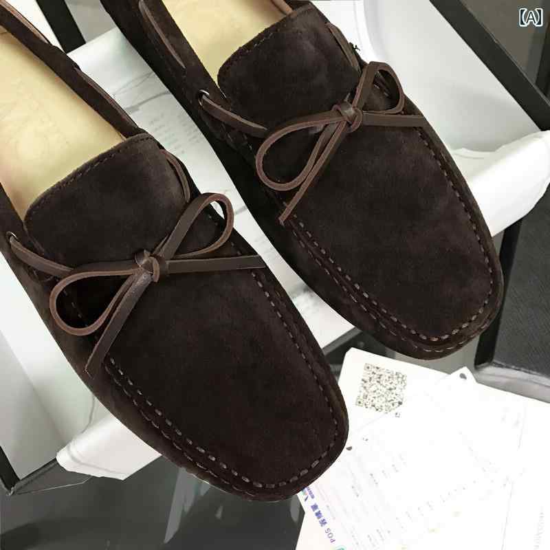 ローファー メンズ シューズ 2025年 春 新作 メンズ トッズ シューズ本 革 レース アップ スエード 高級 カジュアル スリッポン 万能 レイジー