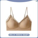 シームレス 下着 女性用 レース 下着、小さな 胸元を 寄せ集め、 シームレス、 スチール リングなし、 ワンピース 固定 カップ、 細い 肩 紐、 美しい 背...