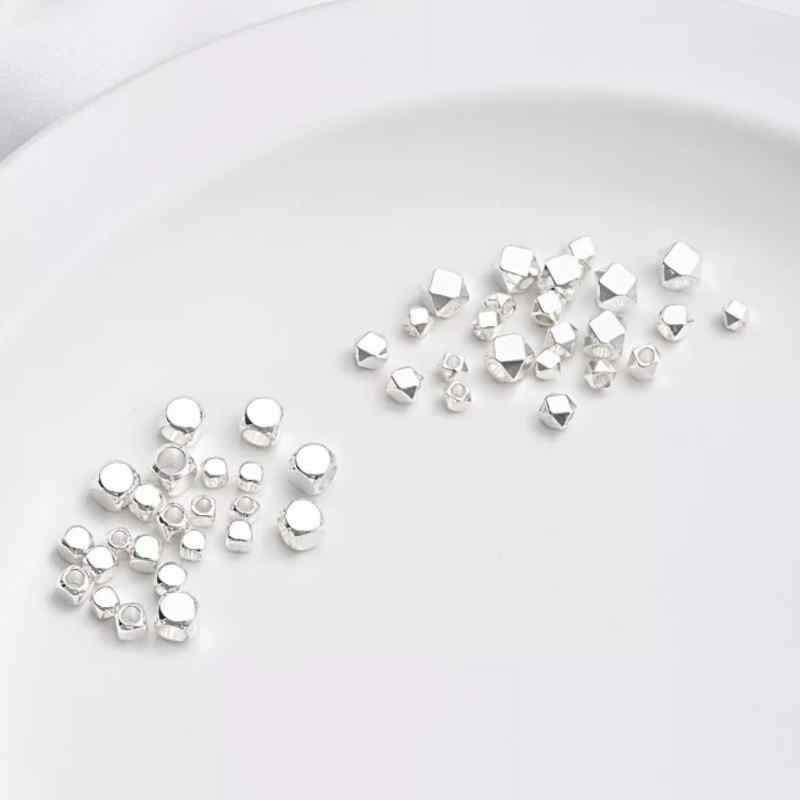 アクセサリー 素材 壊れた 銀、 色を 保つ 厚い 銀の 数両、 多 用途の カット コーナー ビーズ、 キュ..