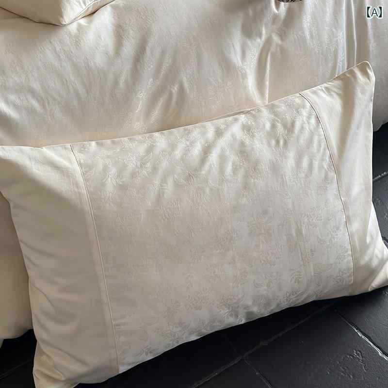 枕 カバー 軽量 高級 長 繊維 綿 レトロ ジャカード 純 綿 枕 カバー シングル 寮 シルキー シングル 枕 カバー 1 組 ホーム