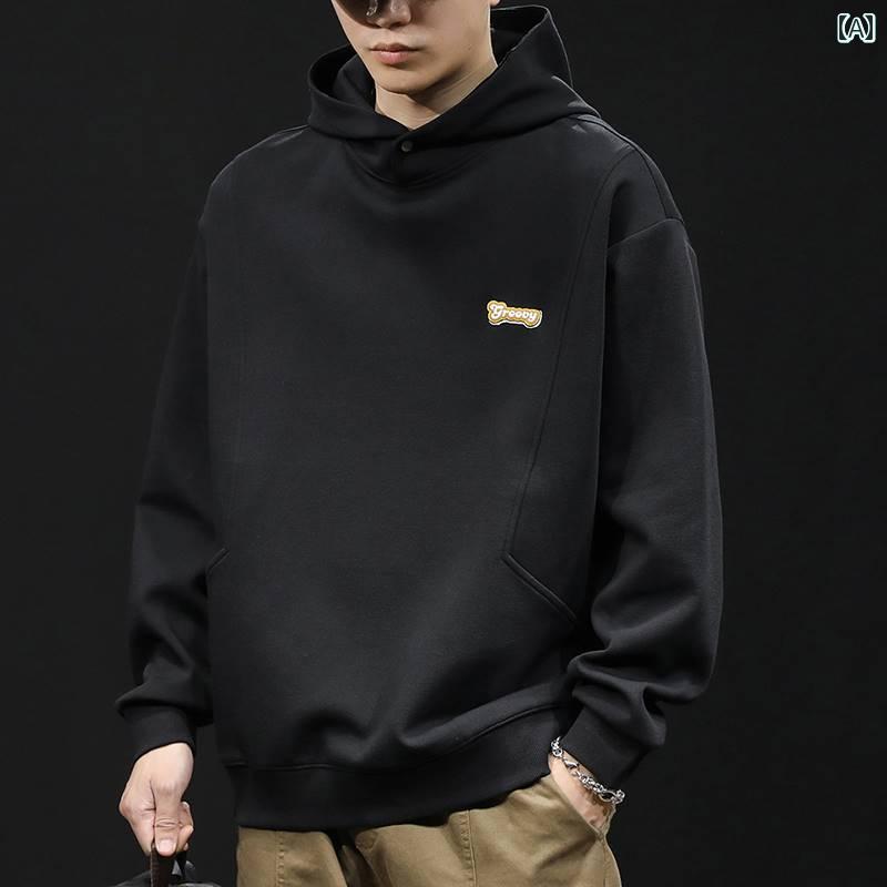 フード 付き スウェット ヘビー アメリカン ファッション ブランド フード 付き スウェットシャツ メンズ 秋 冬 メンズ プラス ベルベット 服 秋 202...