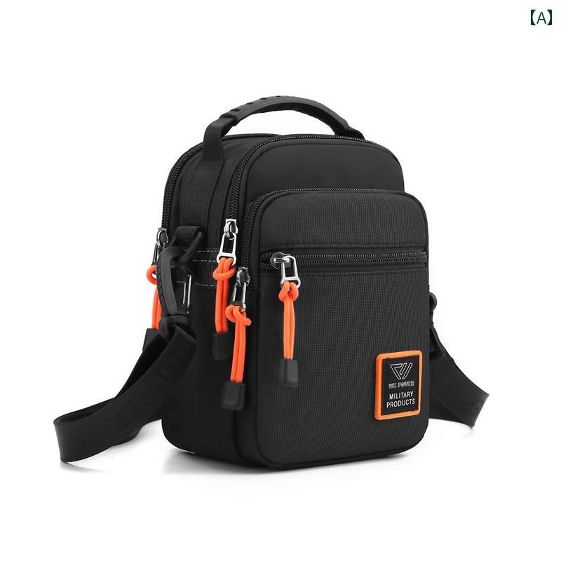 メンズ ショルダーバッグ ミニ バッグ ポータブル 軽量 メンズ ショルダーバッグ メッセンジャーバッグ メンズ トレンディ ショルダーバッグ カジュアル ウエスト バッグ 携帯 電話 バッグ