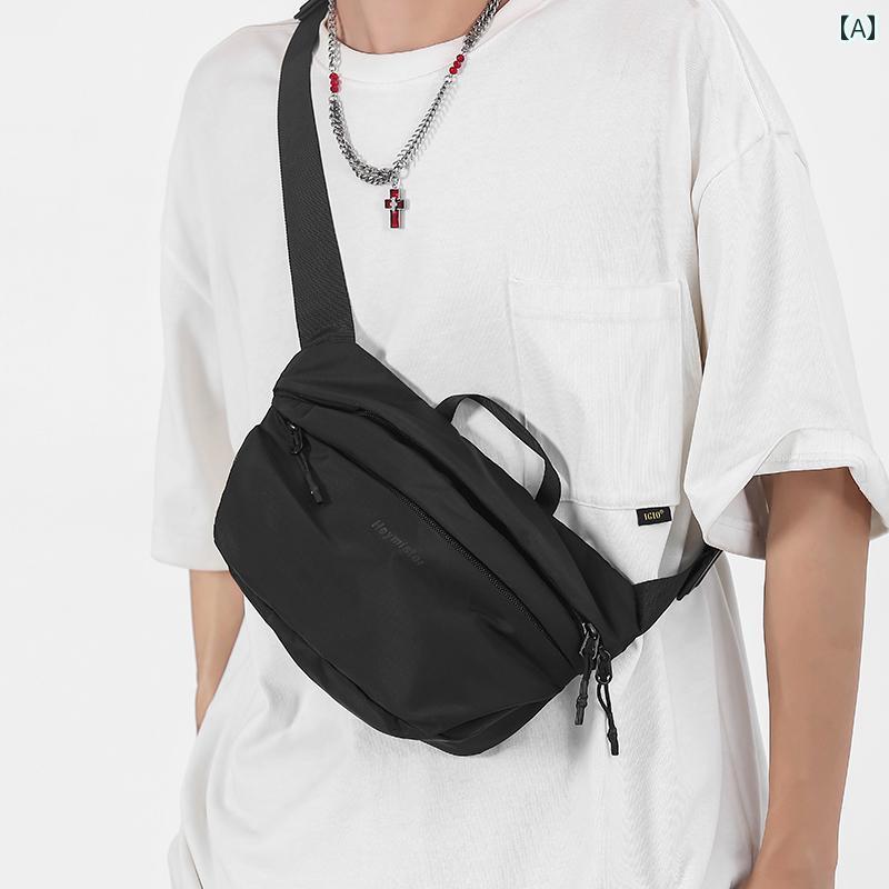 メンズ ショルダーバッグ トレンドの チェスト バッグ、 メンズ スポーツ 機能、 サイクリング ウエスト バッグ、 メンズカジュアル メッセンジャーバッグ、 トレンドの シングル ショルダー、 小型 バック パック