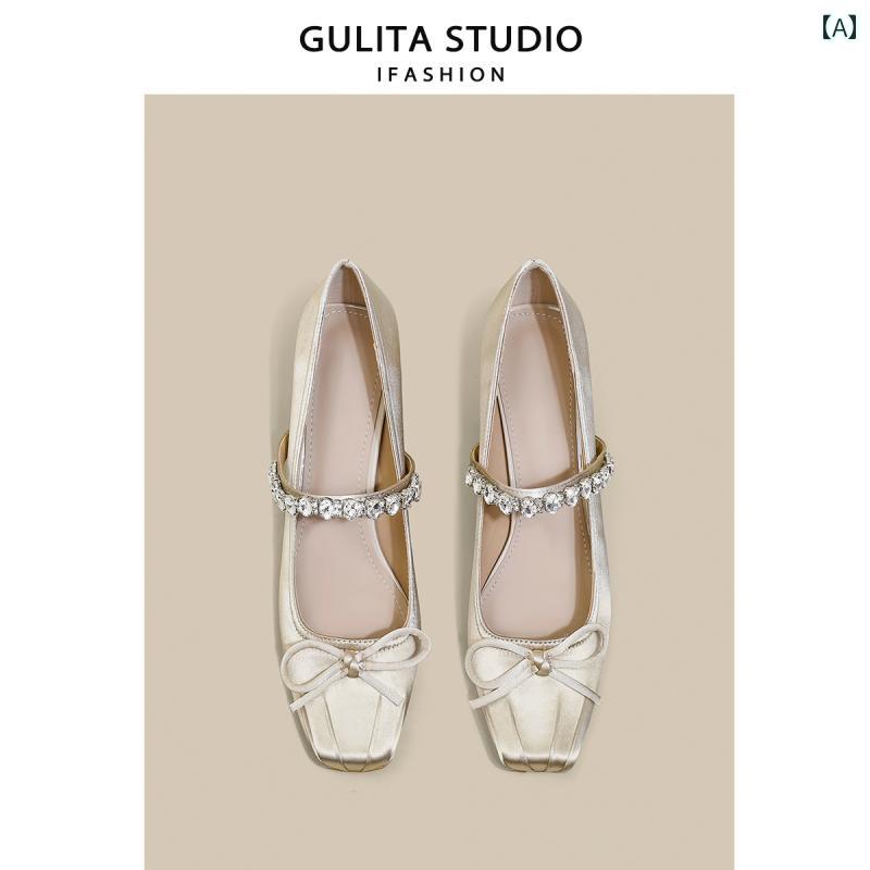 ダンス シューズ Gulita チャイナ ドレス スカート 付き レディース用、 中国 風 リボン ラインストー..