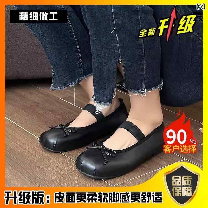 ダンス シューズ 妖精の 靴 優しい シングル シューズ 女性の ための 2023 新しい 夏 シルバー ソフト ソール バレエ シューズ フラット フレンチ メリージェーン シューズ