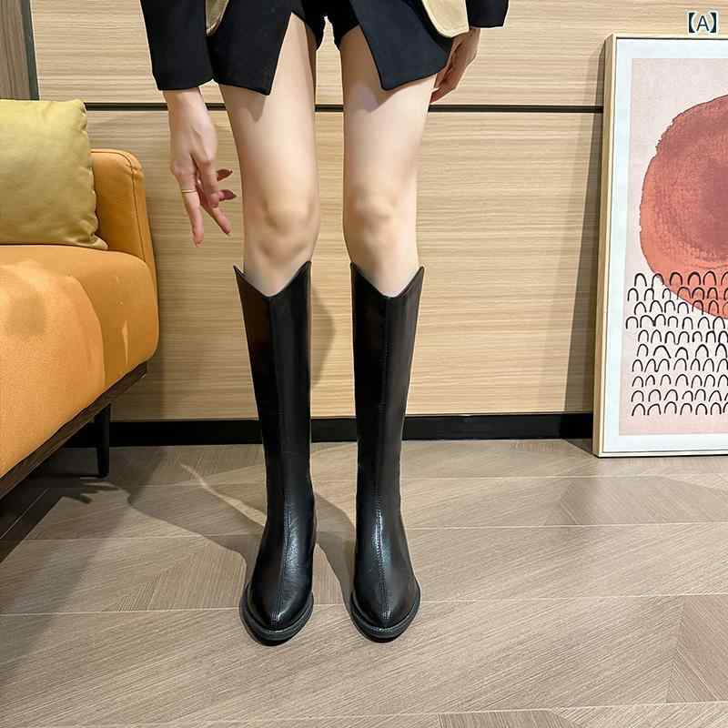 レディース ロング ブーツ ブラウン ロング ブーツ レディース 2024 新作 秋 冬 シングル ブーツ 人気 ..