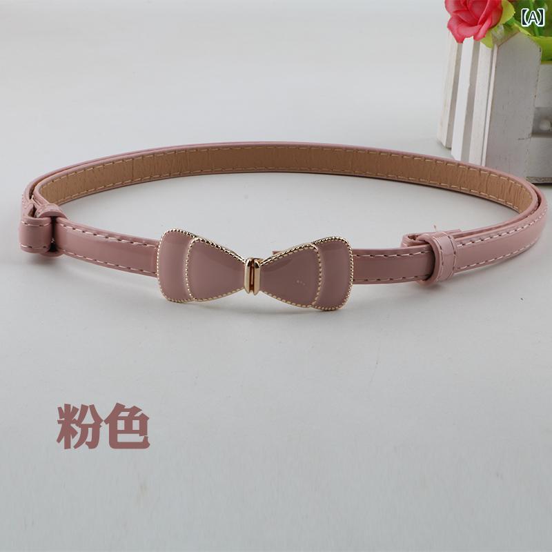 子供用 ベルト 女の子用 装飾 スカート 付き リボン 多 用途 プリンセス 調節 可能 キャンディーカラー..