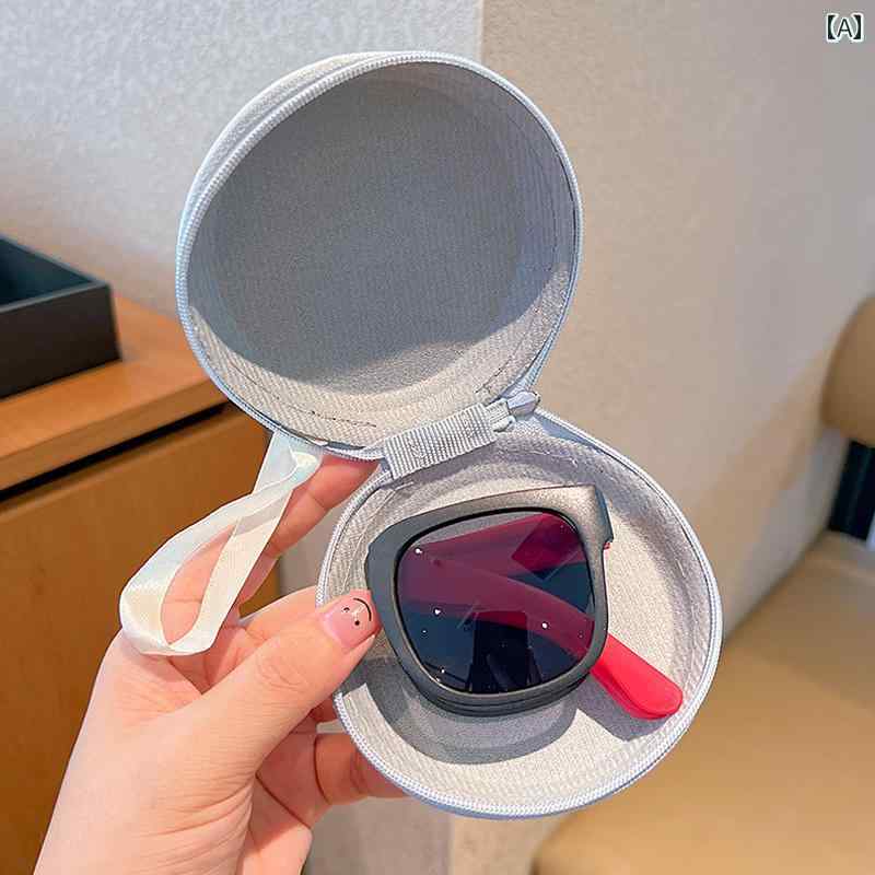 子供用 サングラス かわいい 子供用 ファッション 折りたたみ サングラス カラー 紫外線 防止 サングラ..