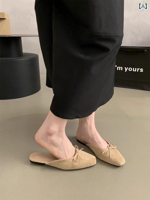 レディース ハーフ スリッパ 新しい 中国 風の 女性の 包 頭 ハーフ スリッパ 女性の 夏の アウトドア..