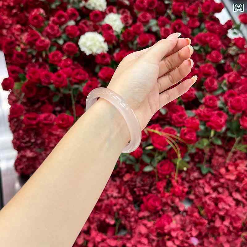 ブレスレット レディース クラシック ホワイトムーン ライト ブレスレット レディース フラット ラウン..