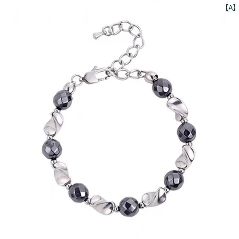 メンズ ブレスレット ジュエリー メビウス ブレスレット メンズ トレンディな 軽量 高級 ニッチ デザイン チタン スチール メンズ シンプルで 万能な 女性用 高級 ハンド ジュエリー