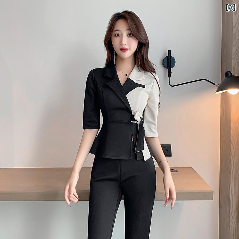 美容院 美容 師 作業 服 女性 高級 美容 室 保健 教師 作業 服 女性 痩 身 気質 新しい フットバス ペディキュア スパ 技術者 作業 服