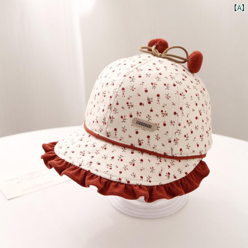 ベビー 帽子 春秋用 春と 秋に 女の子の ための 新しい スタイルの ベビー 帽子、 幼児や小さな 子供の..