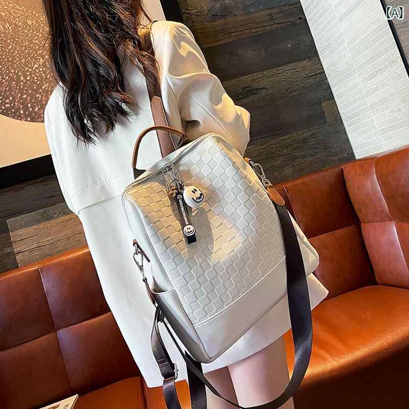 女性 旅行 バック 女性の ための 市松 模様の バック パック 2023 新しい トレンディで ハイ エンドの ..