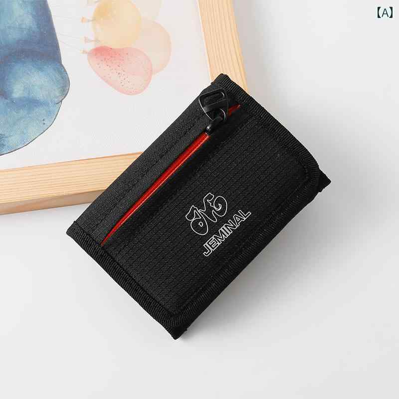 かわいい 女性用 ショート ウォレット 男女 兼用 コント ラスト カラー キャンバス ショート 三つ 折り..