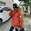 ダウンジャケット レディース 暖かい ダウンジャケット レディース 暖かい オレンジ色の 作業 着 パーカー コットン コート レディース 冬 コート 厚手 2...