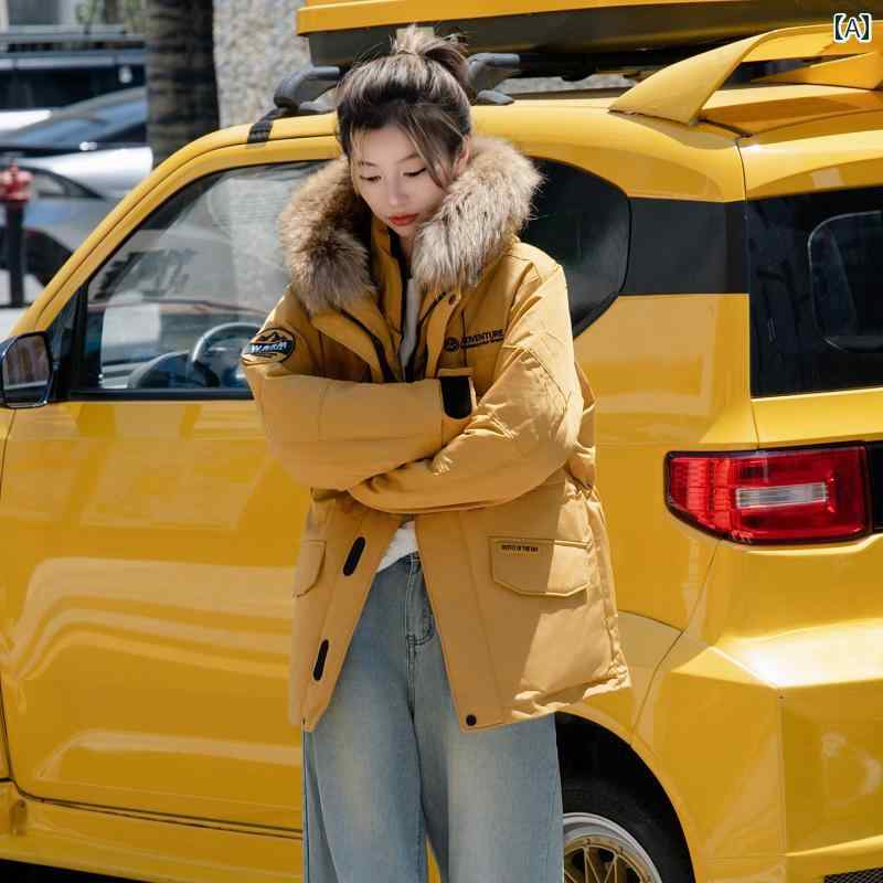 ダウンジャケット レディース 暖かい ダウンジャケット レディース 暖かい 極寒 作業 着 ダウン ジャケット アウトドア カップル パーカー レディース 90 ホワイトダックダウン 男女 同じ スタイル 厚手 2025 冬 新作