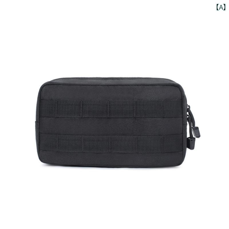 マルチポケット ウエストバッグ アウトドア用 モール 拡張 バッグ 横型 タクティカル ウエスト バッグ ..