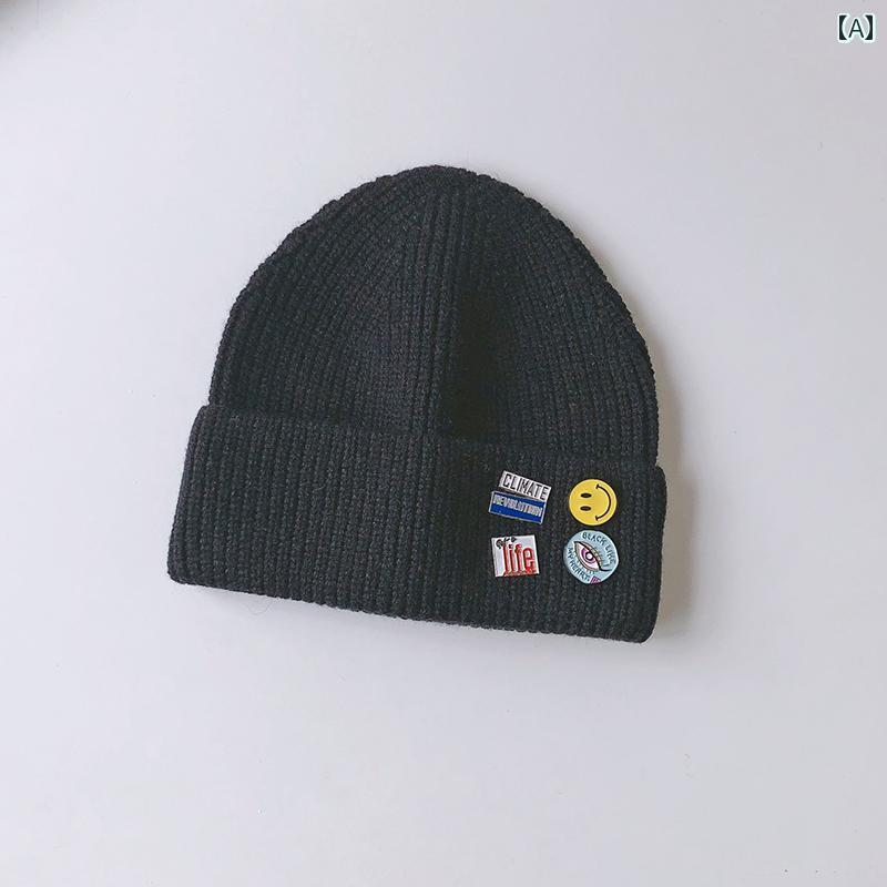 子供用 ニット帽 かわいい 子供用 帽子 秋 冬 男の子 ニット 帽 ハンサム トレンド プルオーバー ウー..