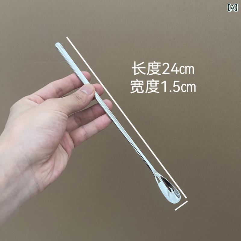 スプーン 316 L ステンレス スチール製 ロング ハンドル かき混ぜ スプーン クリエイティブ コーヒー ..