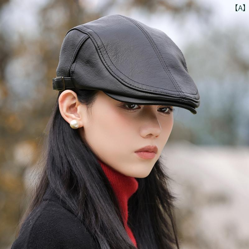 フレンチ ベレー帽 レディーススタイル 【 前衛 ファッション】 秋 冬 顔を 引き立てる 小ぶりな 万能 ..