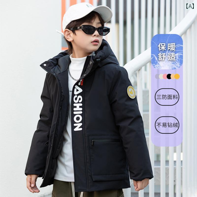 子供用フリースジャケット 男の子 パーカー 男の子用 綿入り ジャケット、 厚手の ワークジャケット、 ..