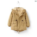 子供用フリースジャケット 男の子 パーカー 男の子と 女の子の スカウト コート 綿 コート 冬 服 プラス ベルベット スタイリッシュな ミディアムと ロング...
