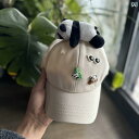 子供用帽子 秋冬 子供用 野球 帽、 男の子用 アヒルの 舌の ジャイアントパンダ、 2025年 新型 ハンサム ストリート 動物 春 夏