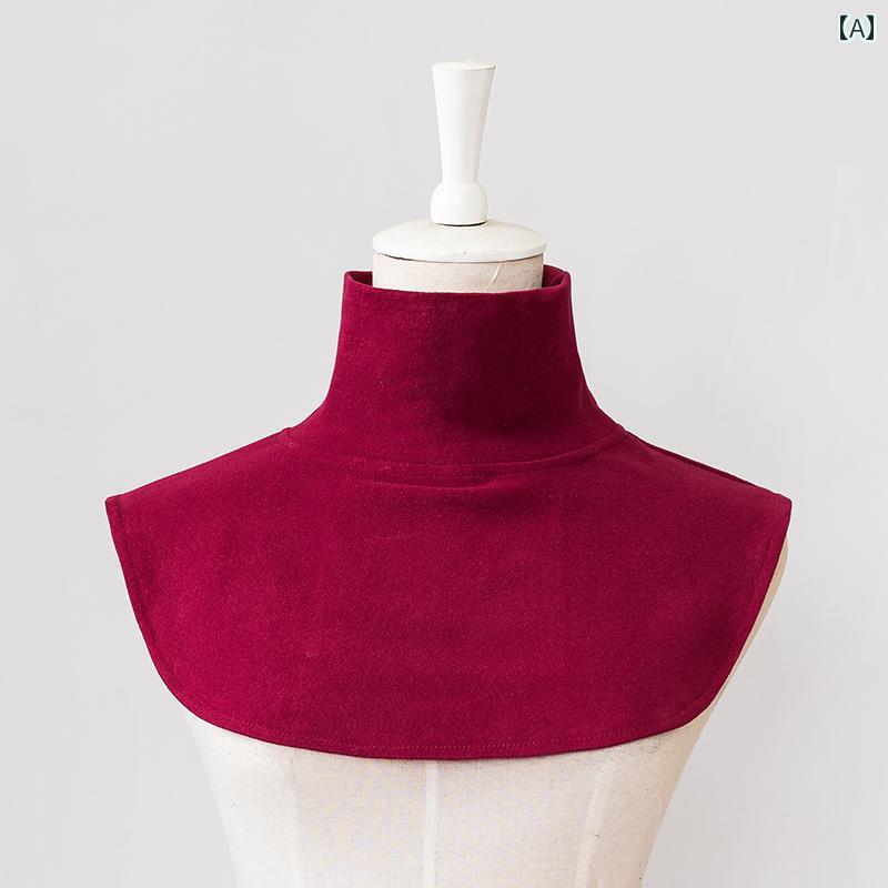 レディース ネックカバー フェイク カラー レディース 多 用途 フェイク カラー ハイ エンド 加熱 ドイツ ベルベット 暖かい スカーフ 秋と 冬 防 風 プルオーバー スウェットシャツ サイクリング ネック カバー