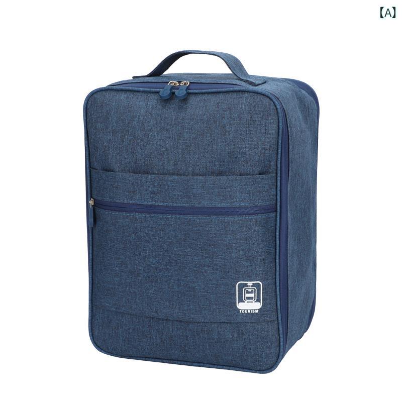 旅行用シューズバッグ 靴 収納 バッグ 旅行 ポータブル 防塵 靴 カバーは トロリーケースに 装着 可能 ..