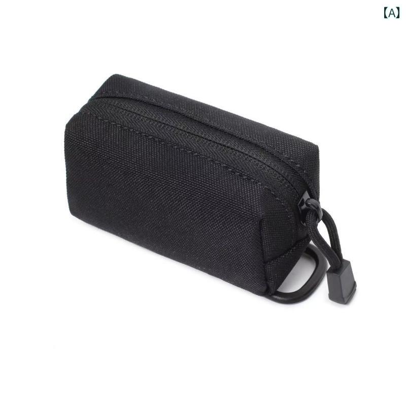 キーチェーンカードホルダー アウトドア スポーツ 多 機能 収納 キー バッグ タクティカル スタイル 小..