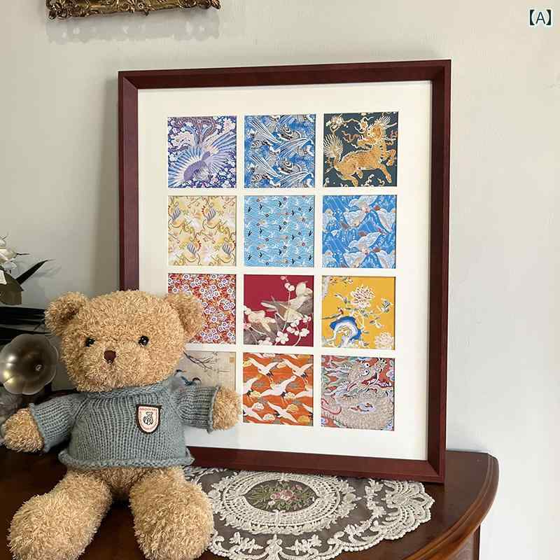 フォトフレーム 故宮の ポスト カード フォトフレーム 12 グリッド フォトフレーム マルチグリッド 文..
