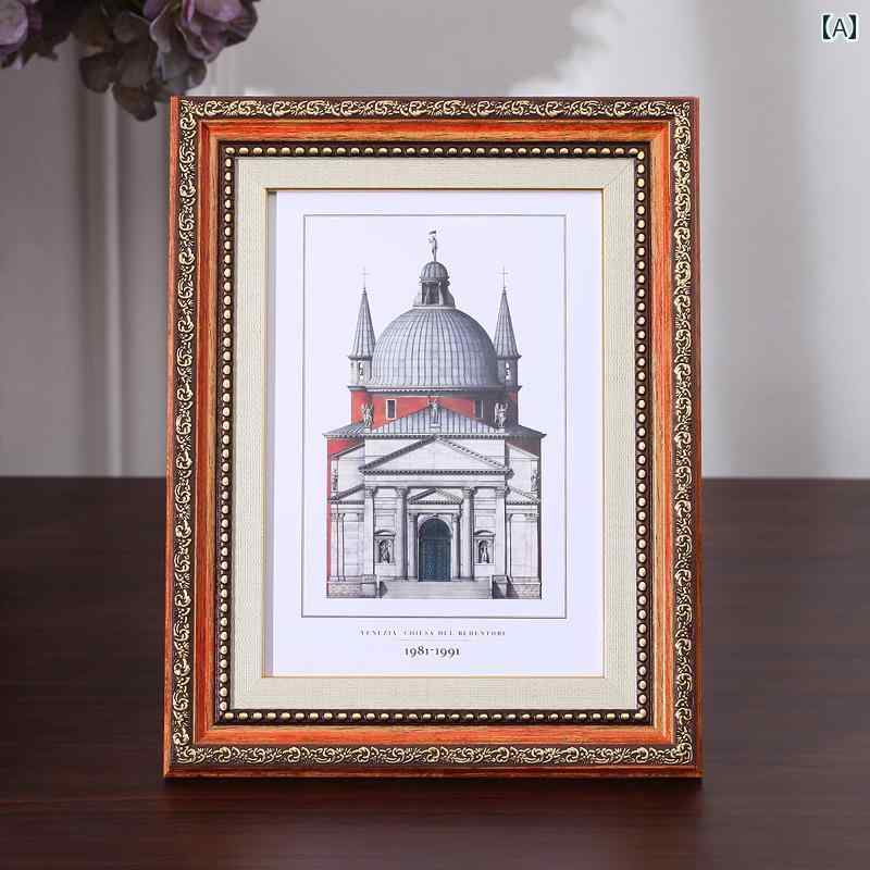 フォトフレーム レトロ ノスタルジックな テーブル フォトフレーム 5566778810 ライト ラグジュアリー ..