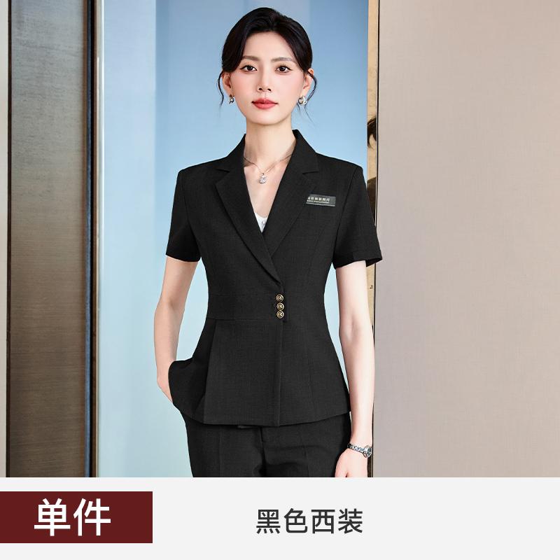女性用カジュアルスーツ 夏の 女性用 プロフェッショナル スーツ、 ホテル マネージャーの フロント デ..