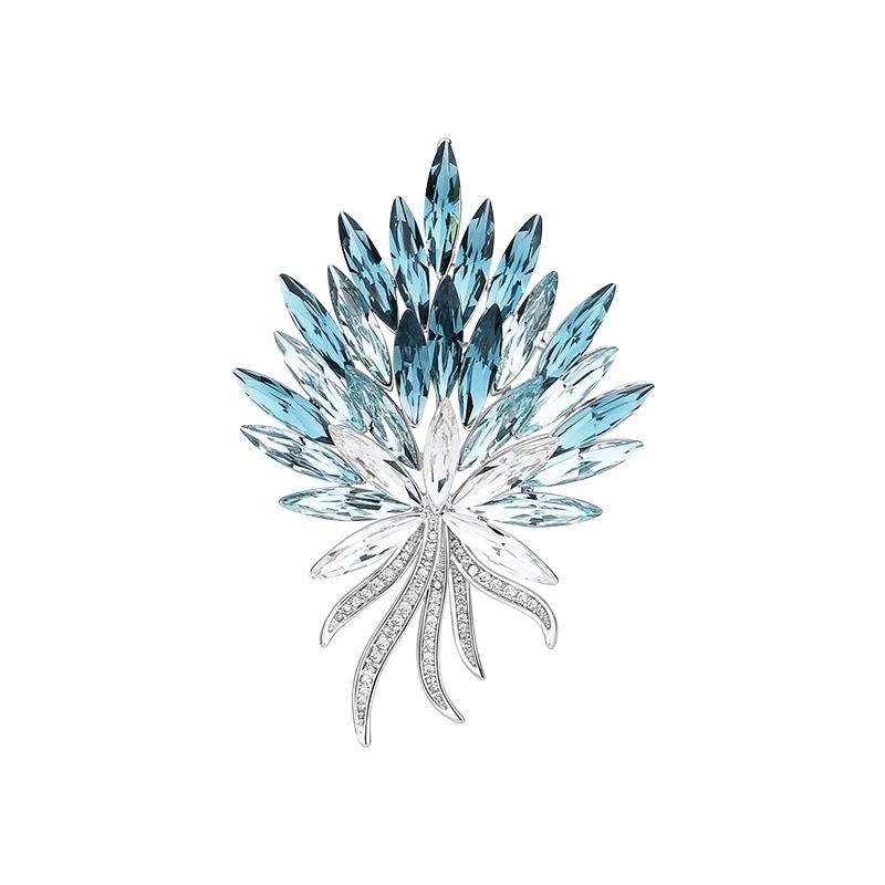 コサージュ アクセサリー ブローチ コサージュ アクセサリー ブローチ 新しい デンマークの クリス タル ブローチ コート 気質 スーツ ファッション 絶妙な...