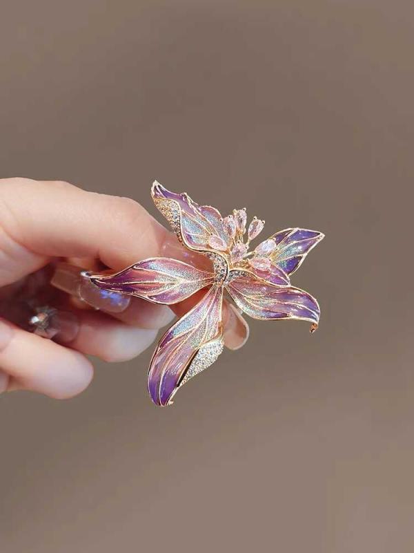 コサージュ アクセサリー ブローチ コサージュ アクセサリー ブローチ フランスの アイリス ブローチ 高級 女性用 絶妙な クリス タル ブローチ ニッチ デ...