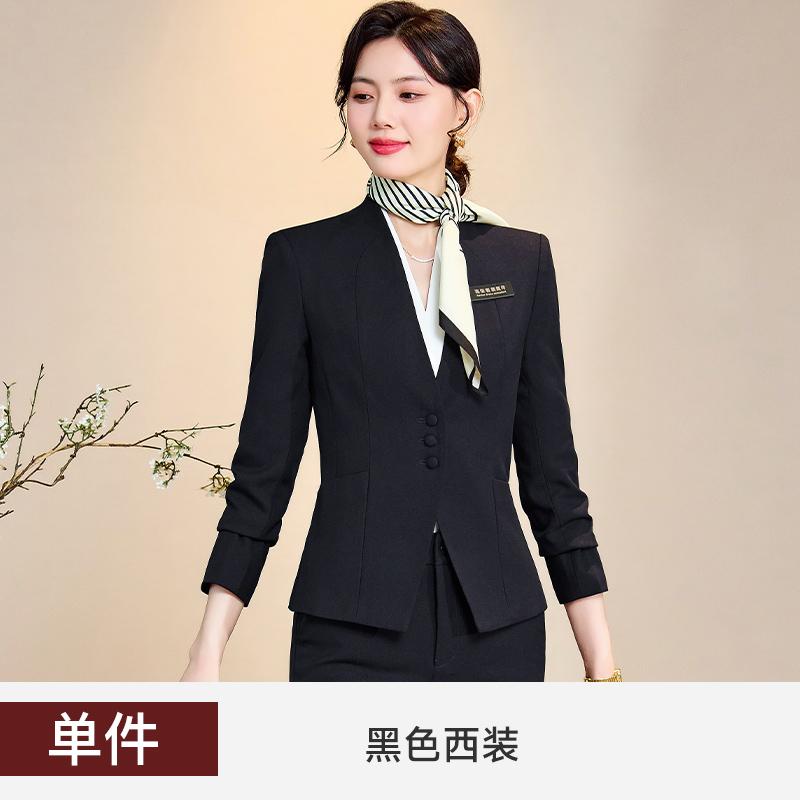 女性用カジュアルスーツ スチュワーデス 制服 レディーススーツ 高級 プロ ホテル スーツ 作業 服 フロント デスク 作業 服 セールス コンサルタント スーツ ジャケット
