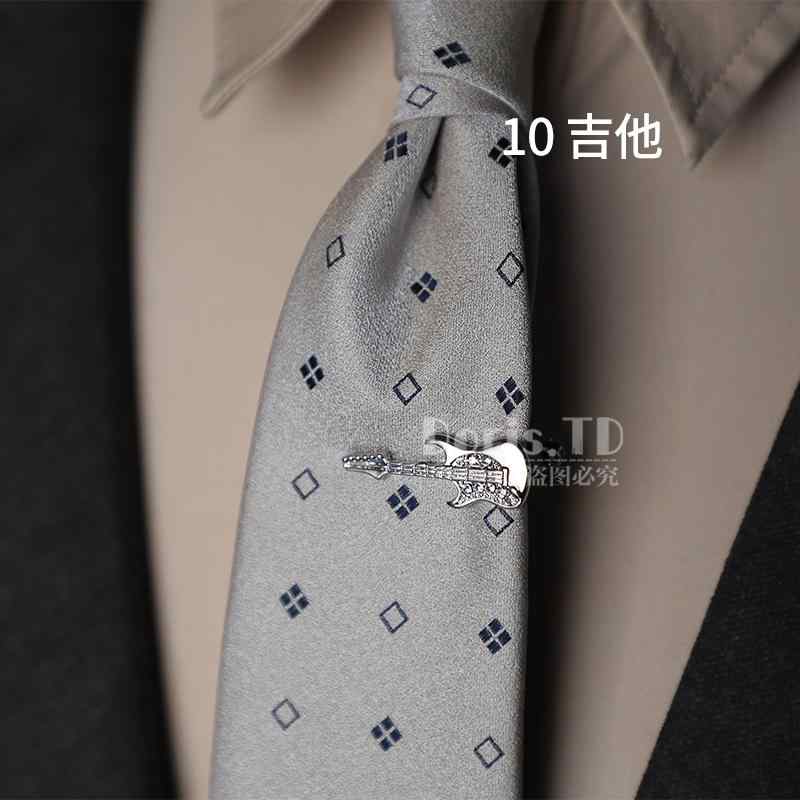 メンズネクタイピン 面白い 楽器 文房具 ネクタイ ピン メンズアクセサリー ペーパー クリップ ギター ..