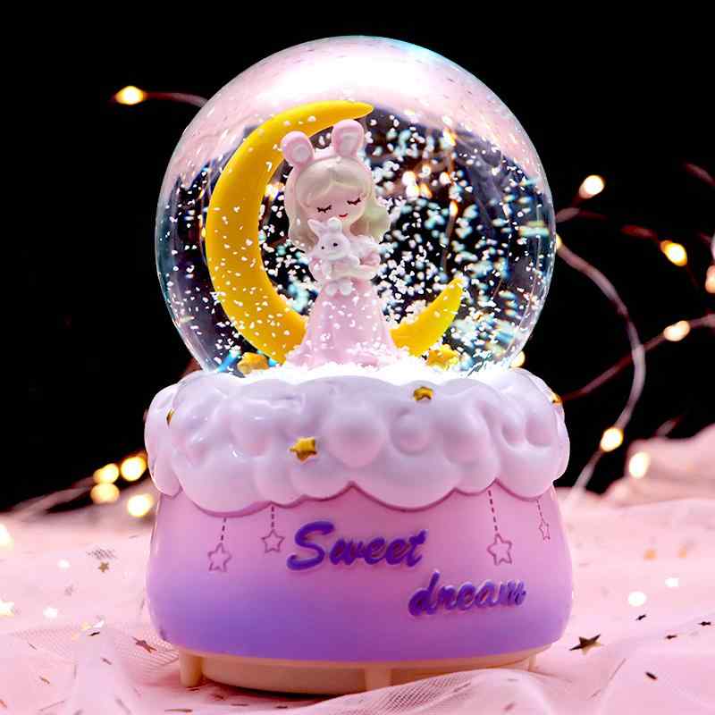 オルゴール ムーンプリンセス ガール クリス タル ボール オルゴール 漫画 人形小さな 女の子 ガールフ..
