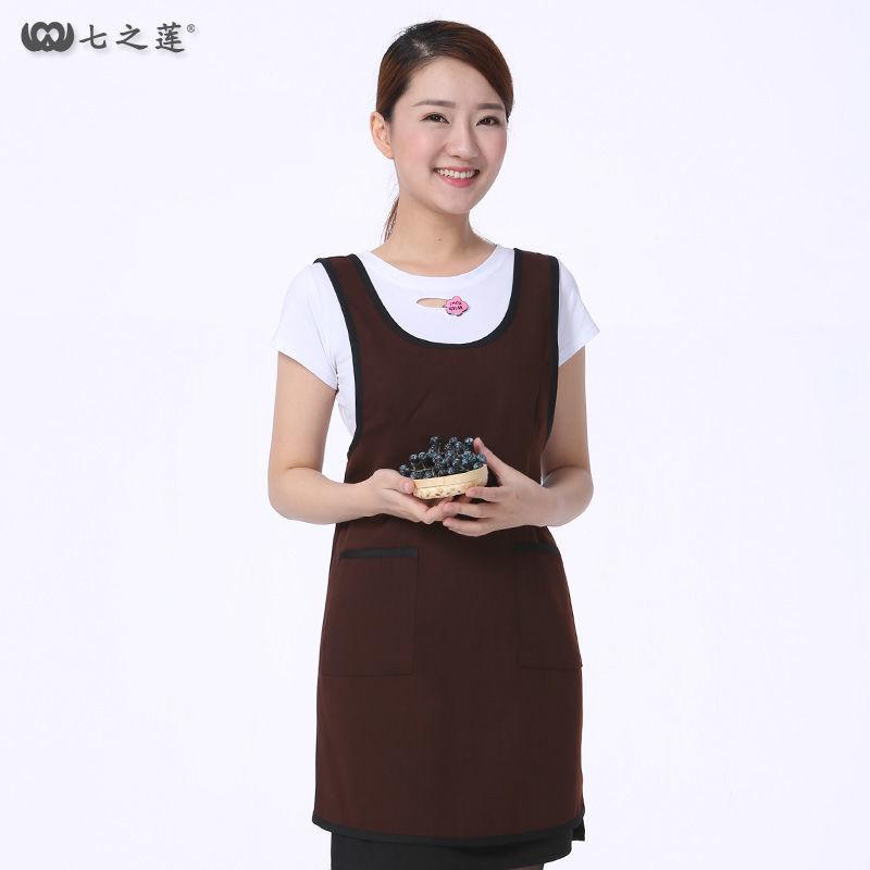 エプロン レディース バック クロス ベスト 新品 キッチン ホーム 美容 室 作業 商業用 ネクタイ 不要 作業 服